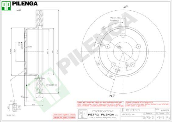 Pilenga V945 - Kočioni disk www.molydon.hr