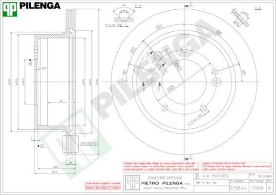 Pilenga V966 - Kočioni disk www.molydon.hr