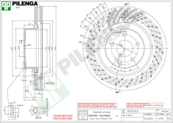 Pilenga V919 - Kočioni disk www.molydon.hr