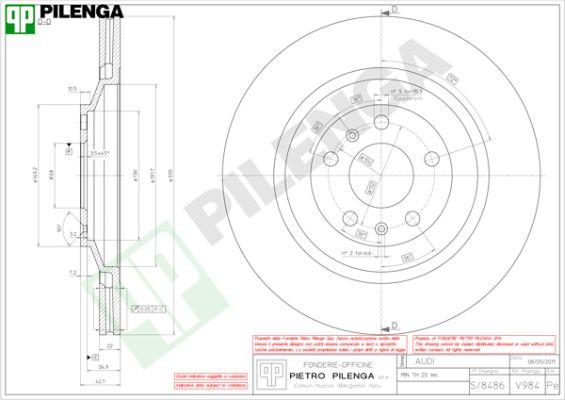 Pilenga V984 - Kočioni disk www.molydon.hr