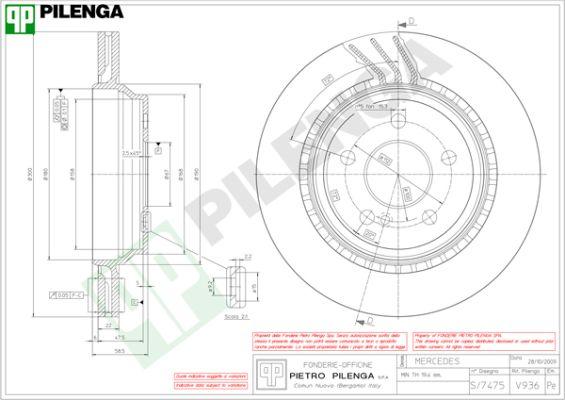 Pilenga V936 - Kočioni disk www.molydon.hr