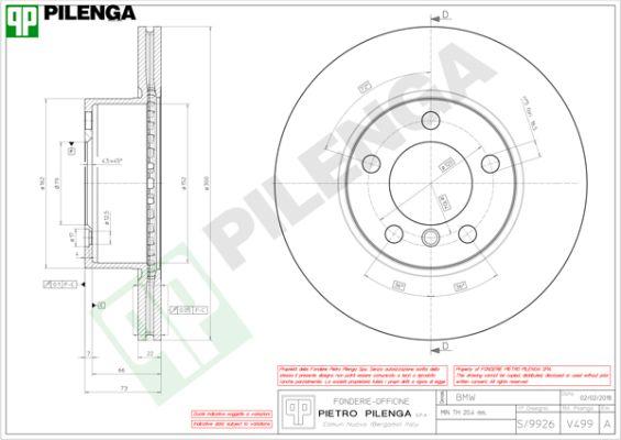 Pilenga V499 - Kočioni disk www.molydon.hr