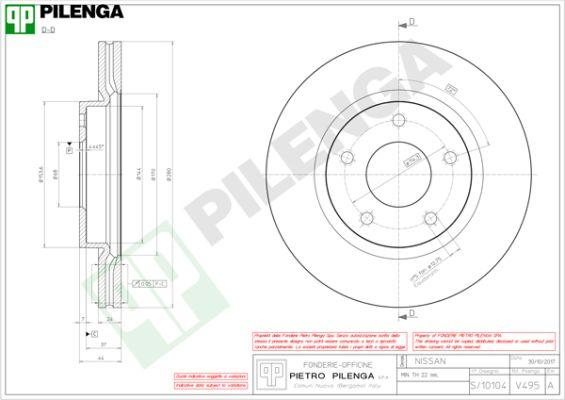 Pilenga V495 - Kočioni disk www.molydon.hr