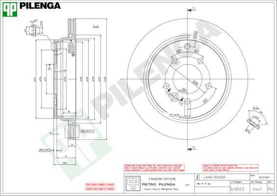 Pilenga V441 - Kočioni disk www.molydon.hr