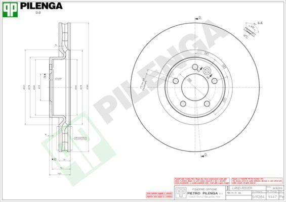 Pilenga V447 - Kočioni disk www.molydon.hr