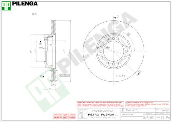 Pilenga V455 - Kočioni disk www.molydon.hr