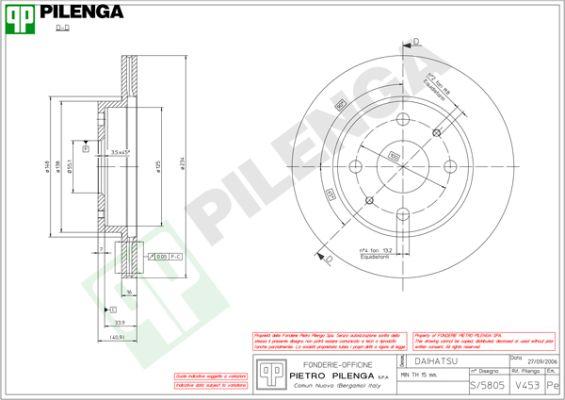 Pilenga V453 - Kočioni disk www.molydon.hr