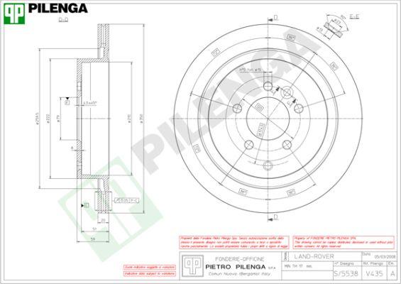 Pilenga V435 - Kočioni disk www.molydon.hr