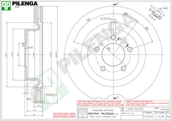 Pilenga V436 - Kočioni disk www.molydon.hr