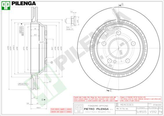 Pilenga V592 - Kočioni disk www.molydon.hr