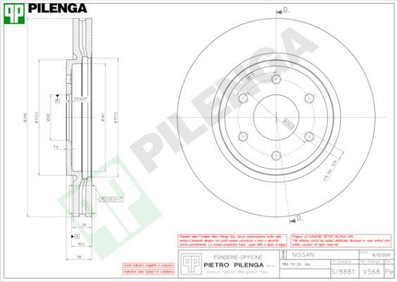 Pilenga V568 - Kočioni disk www.molydon.hr