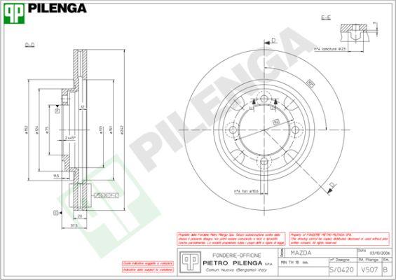 Pilenga V507 - Kočioni disk www.molydon.hr