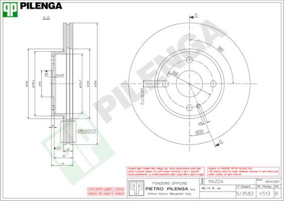 Pilenga V513 - Kočioni disk www.molydon.hr