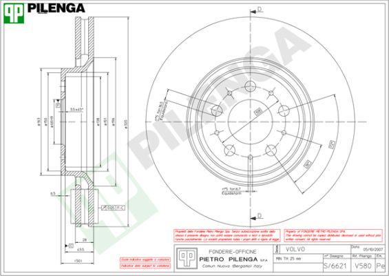 Pilenga V580 - Kočioni disk www.molydon.hr