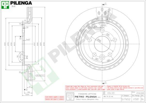 Pilenga V581 - Kočioni disk www.molydon.hr