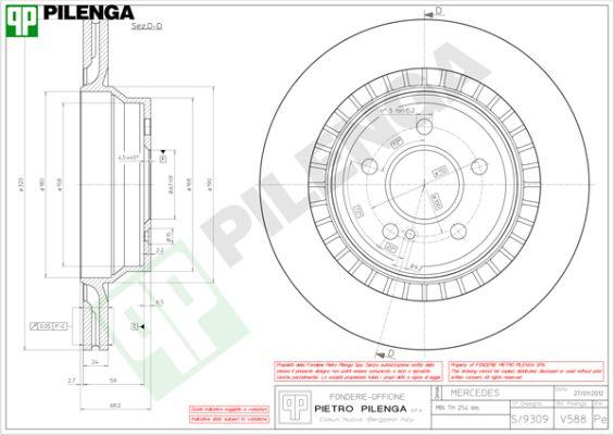 Pilenga V588 - Kočioni disk www.molydon.hr