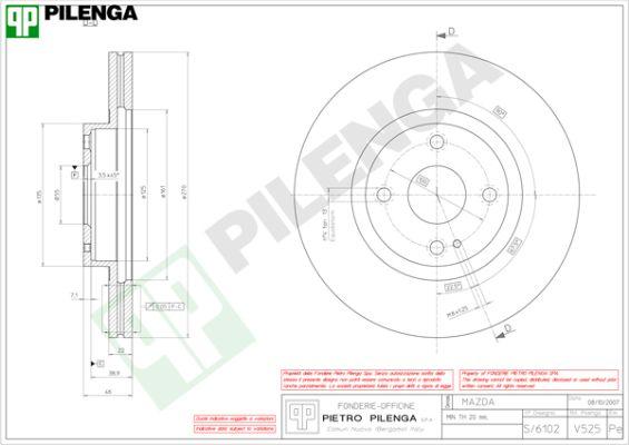 Pilenga V525 - Kočioni disk www.molydon.hr