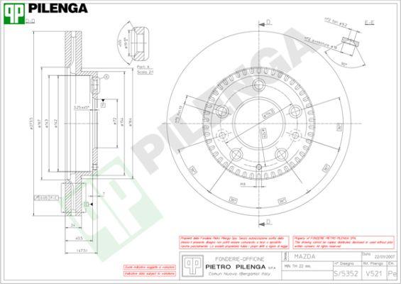 Pilenga V521 - Kočioni disk www.molydon.hr