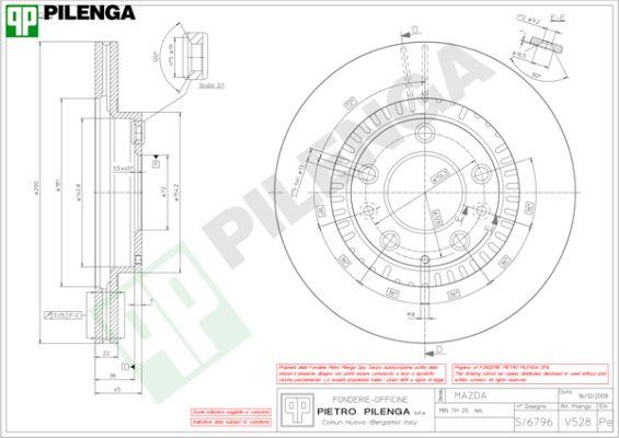 Pilenga V528 - Kočioni disk www.molydon.hr