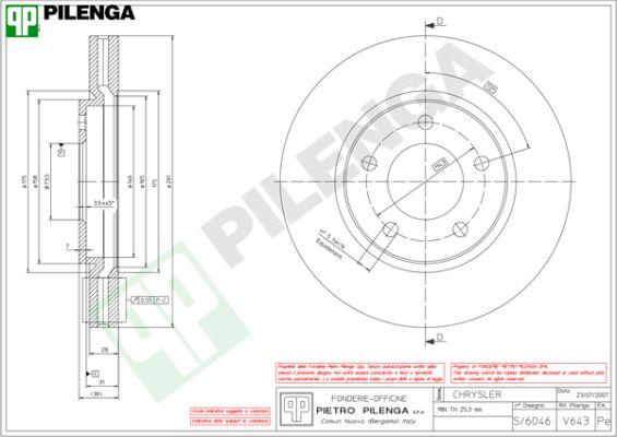 Pilenga V643 - Kočioni disk www.molydon.hr