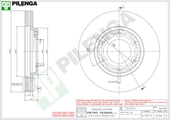 Pilenga V656 - Kočioni disk www.molydon.hr