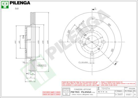 Pilenga V661 - Kočioni disk www.molydon.hr