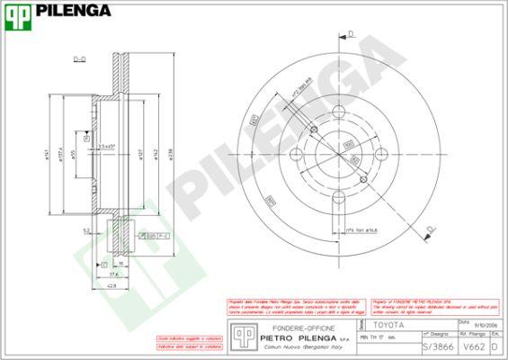 Pilenga V662 - Kočioni disk www.molydon.hr