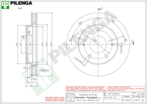 Pilenga V619 - Kočioni disk www.molydon.hr