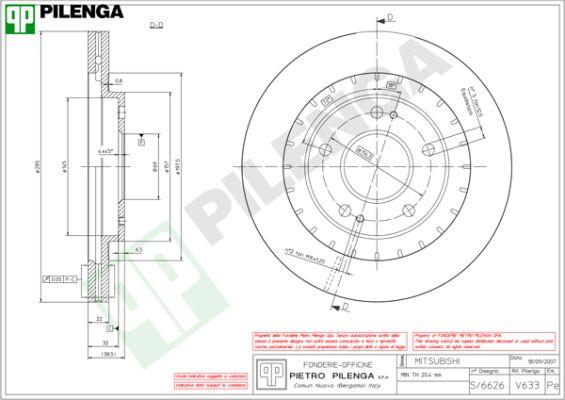 Pilenga V633 - Kočioni disk www.molydon.hr