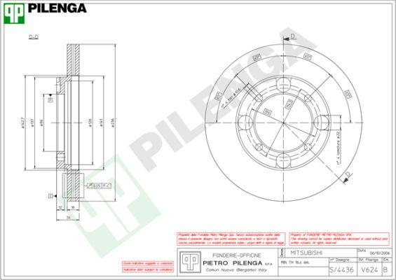 Pilenga V624 - Kočioni disk www.molydon.hr