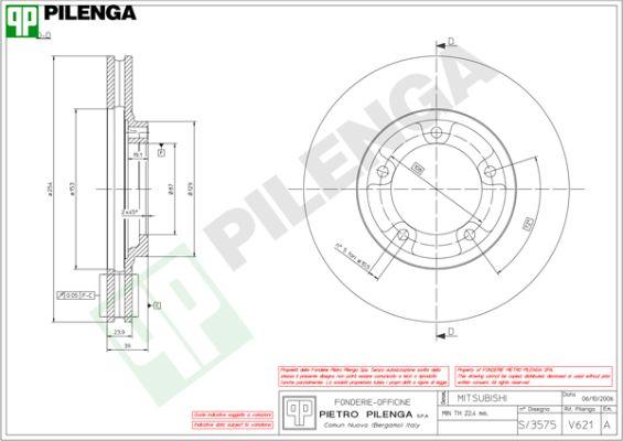 Pilenga V621 - Kočioni disk www.molydon.hr