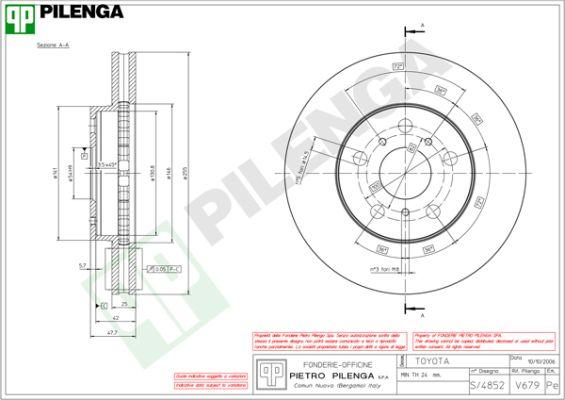 Pilenga V679 - Kočioni disk www.molydon.hr