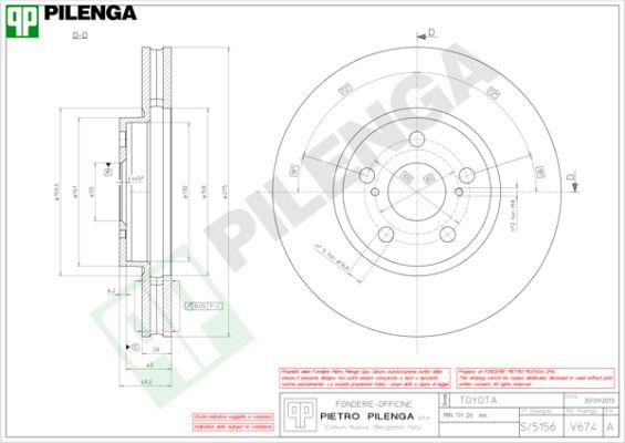 Pilenga V674 - Kočioni disk www.molydon.hr