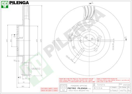 Pilenga V675L - Kočioni disk www.molydon.hr