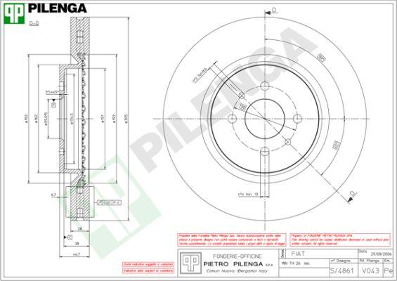 Pilenga V043 - Kočioni disk www.molydon.hr