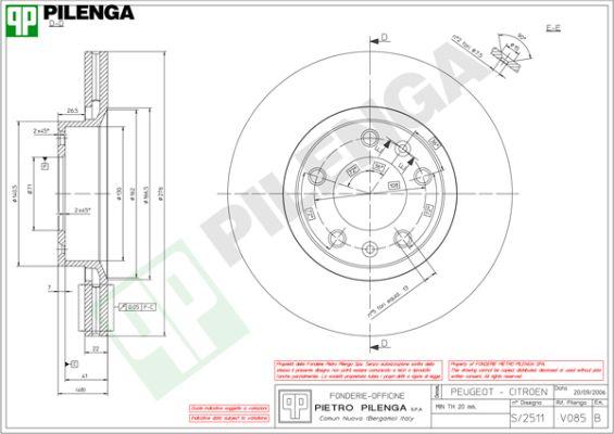 Pilenga V085 - Kočioni disk www.molydon.hr