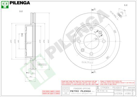 Pilenga V080 - Kočioni disk www.molydon.hr