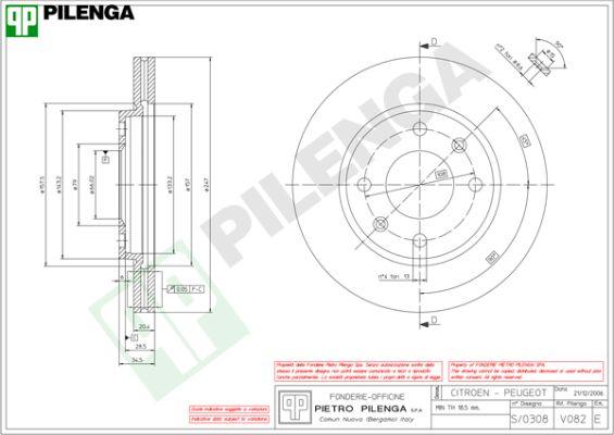 Pilenga V082 - Kočioni disk www.molydon.hr