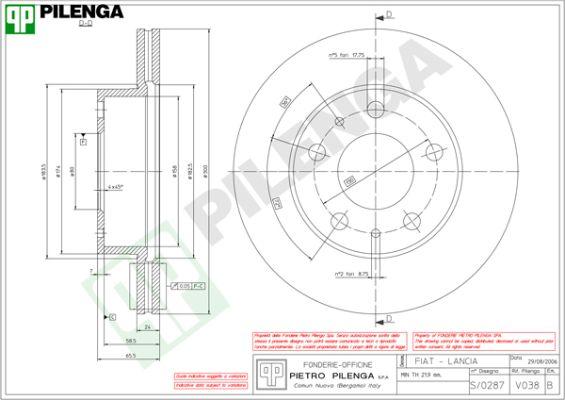 Pilenga V038 - Kočioni disk www.molydon.hr