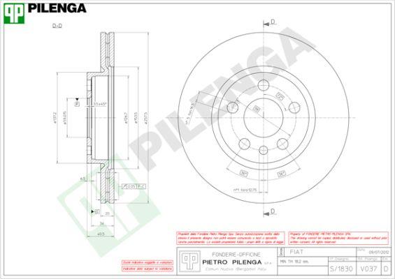 Pilenga V037 - Kočioni disk www.molydon.hr