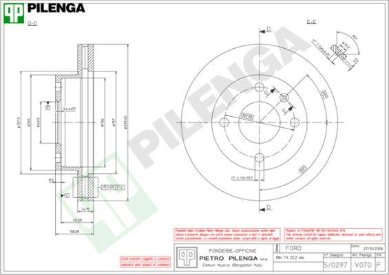 Pilenga V070 - Kočioni disk www.molydon.hr