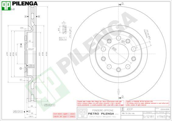 Pilenga V1965 - Kočioni disk www.molydon.hr