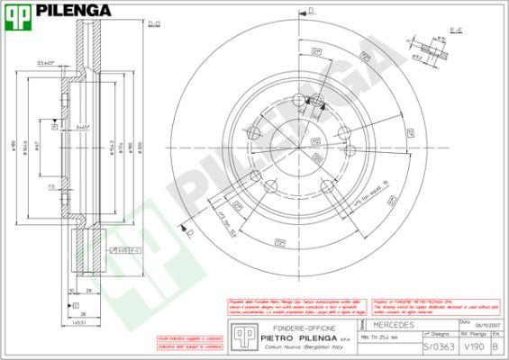 Pilenga V190 - Kočioni disk www.molydon.hr