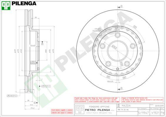 Pilenga V1921 - Kočioni disk www.molydon.hr