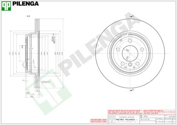 Pilenga V1409 - Kočioni disk www.molydon.hr