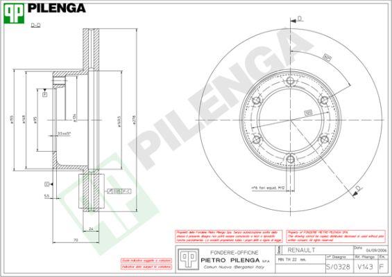 Pilenga V143 - Kočioni disk www.molydon.hr