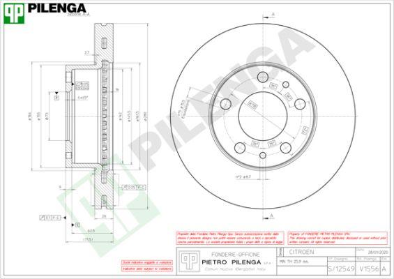 Pilenga V1556 - Kočioni disk www.molydon.hr