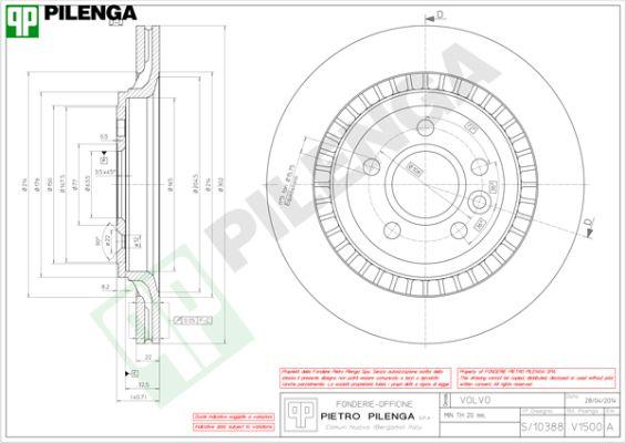 Pilenga V1500 - Kočioni disk www.molydon.hr