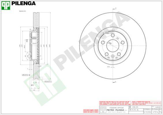 Pilenga V1514 - Kočioni disk www.molydon.hr