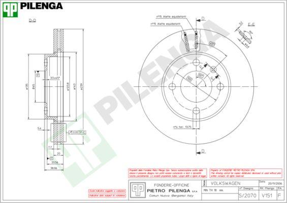 Pilenga V151 - Kočioni disk www.molydon.hr